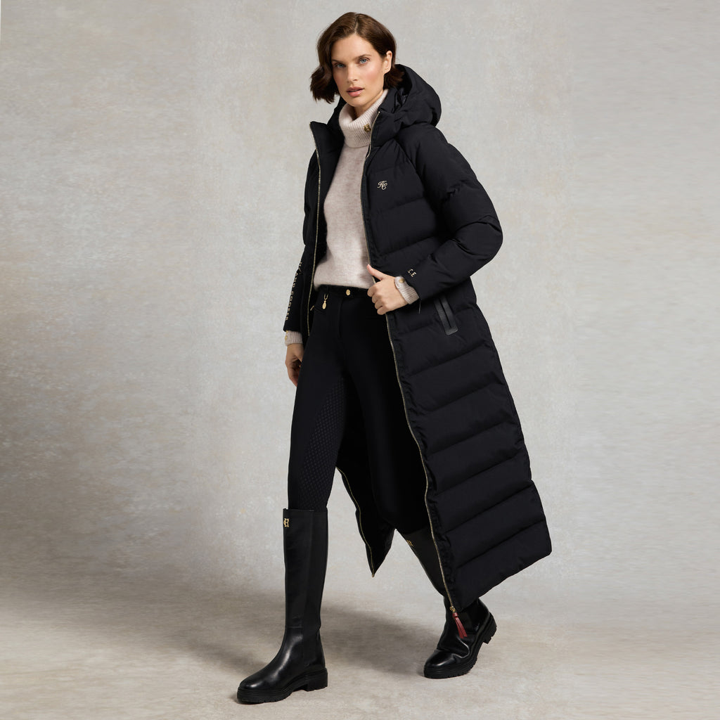 Holland Cooper Chiltern Longline Yard Coat - Black