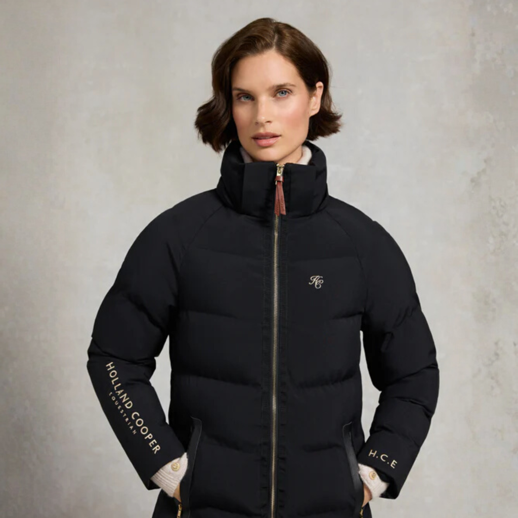 Holland Cooper Chiltern Longline Yard Coat - Black