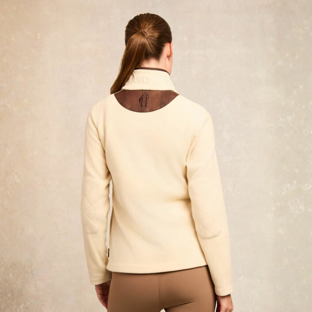 Holland Cooper Country Fleece Quarter Zip - Cream