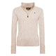 Holland Cooper Bridget Quarter Zip Knit - Barley