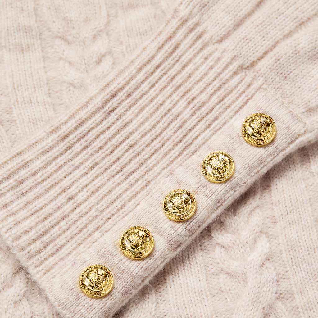 Holland Cooper Bridget Quarter Zip Knit - Barley