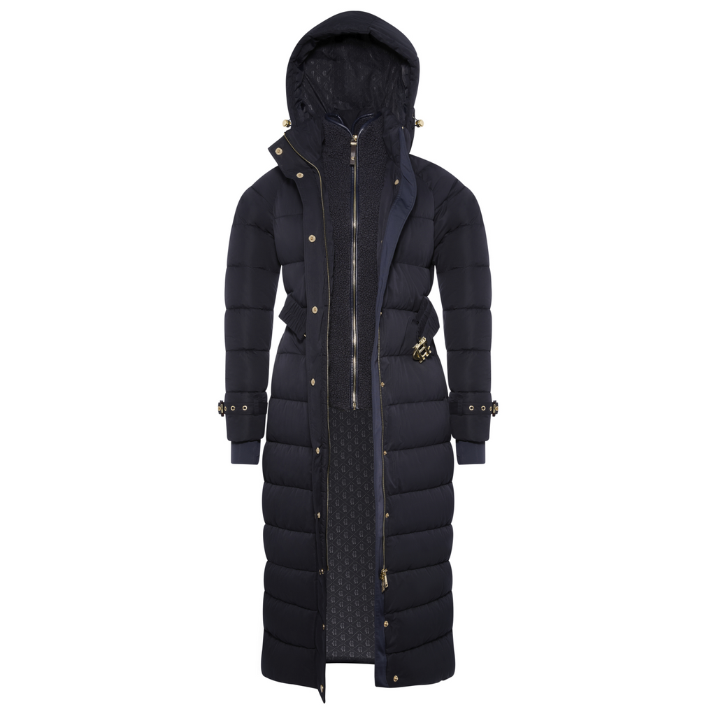 Holland Cooper Arosa Luxe Longline Coat - Ink Navy