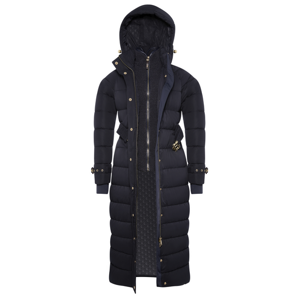 Holland Cooper Arosa Luxe Longline Coat - Ink Navy