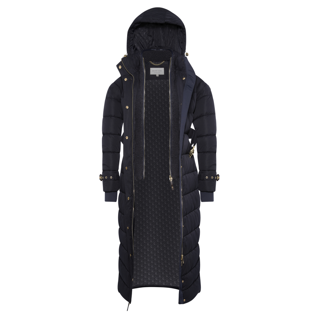 Holland Cooper Arosa Luxe Longline Coat - Ink Navy