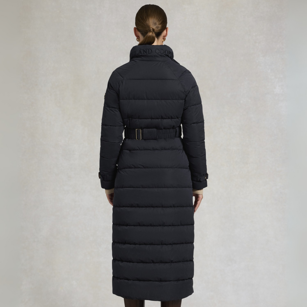Holland Cooper Arosa Luxe Longline Coat - Ink Navy