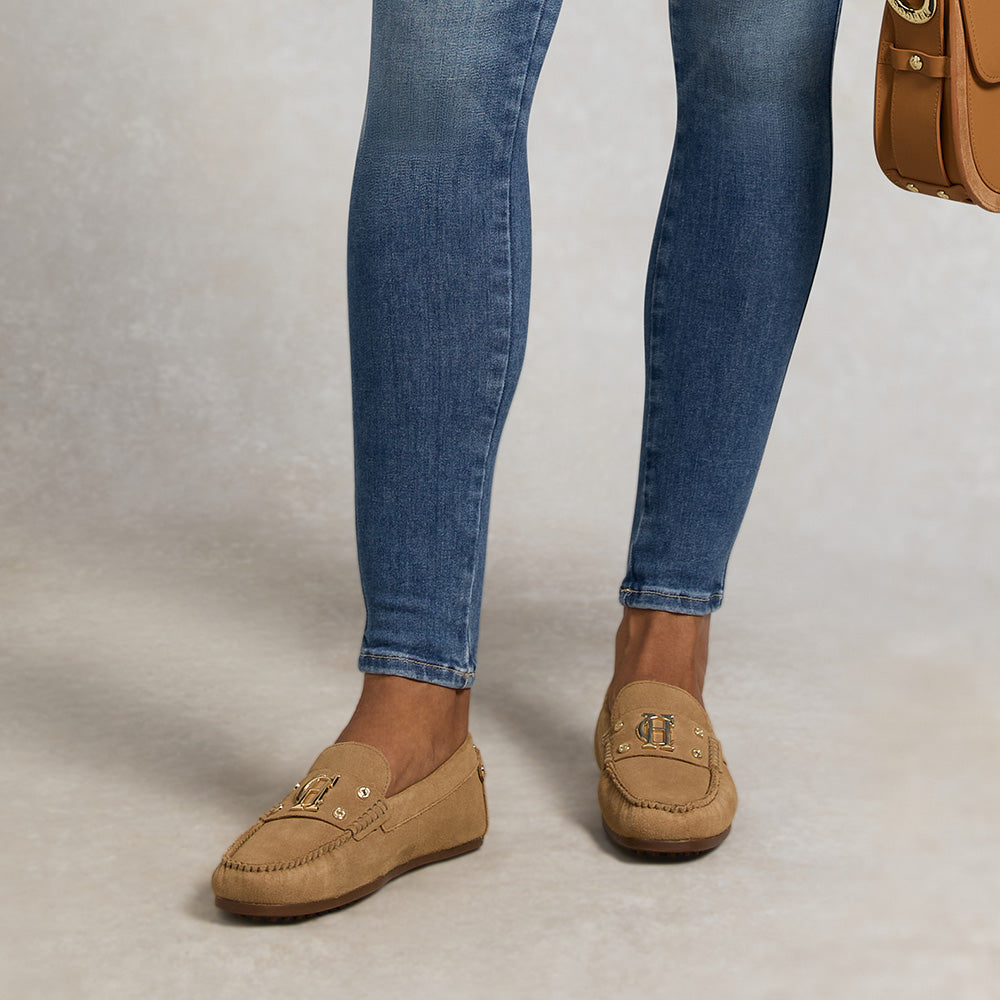 Holland Cooper The Driving Loafer - Taupe