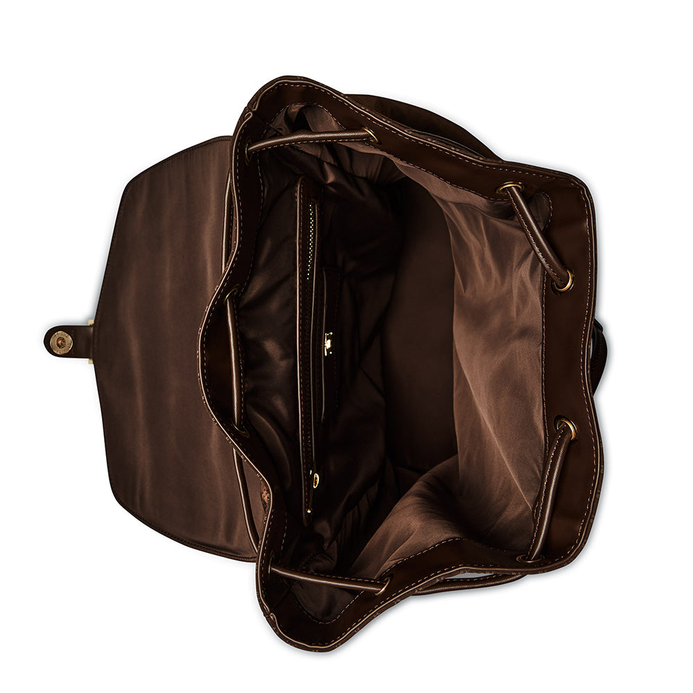 Holland Cooper Regency Backpack - Chocolate Monogram