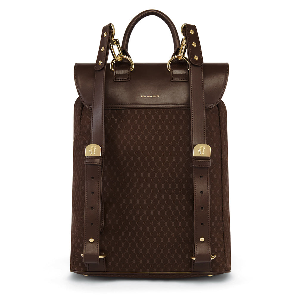 Holland Cooper Regency Backpack - Chocolate Monogram