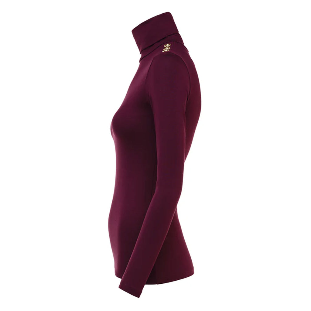 Holland Cooper Essential Roll Neck - Burgundy