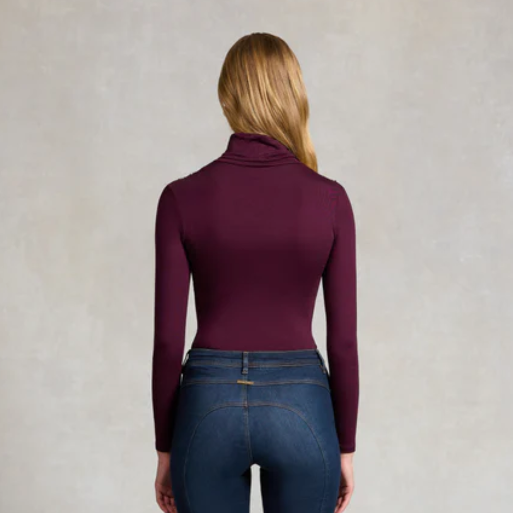 Holland Cooper Essential Roll Neck - Burgundy