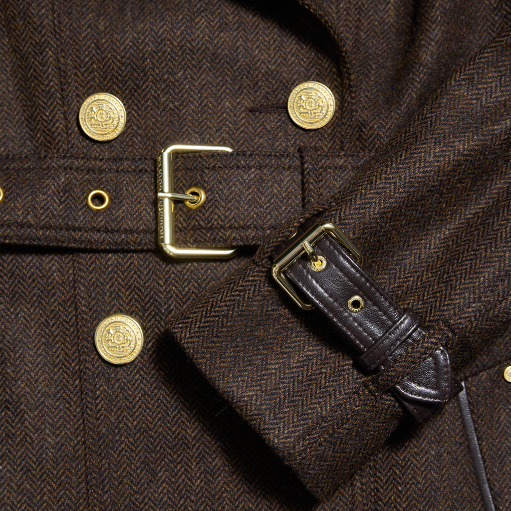 Holland Cooper Marlborough Trench Coat - Chocolate Herringbone