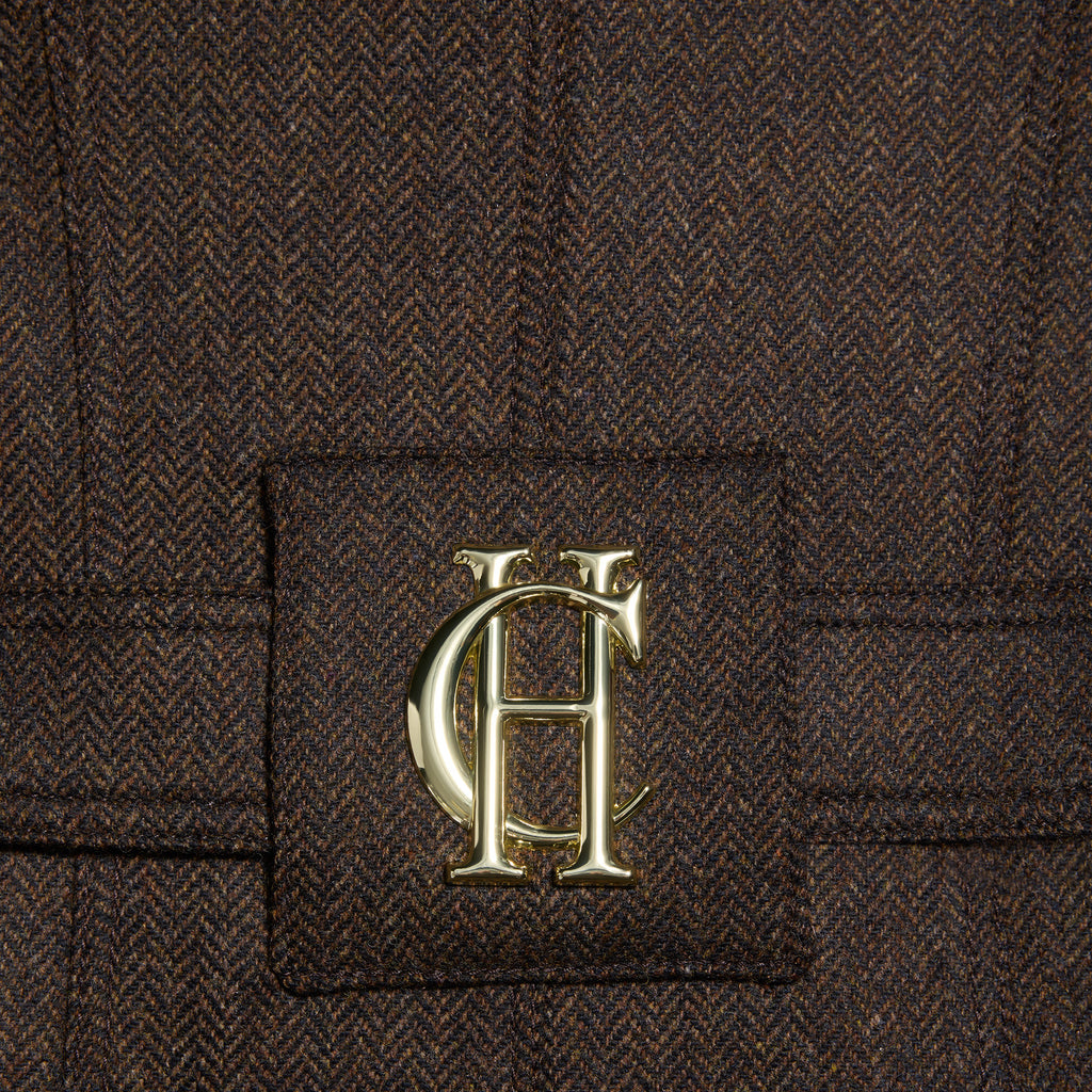 Holland Cooper Marlborough Trench Coat - Chocolate Herringbone