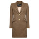 Holland Cooper Highgrove Coat - Large Scale Brown Herringbone