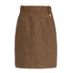 Holland Cooper Regency Skirt - Large Scale Brown Herringbone