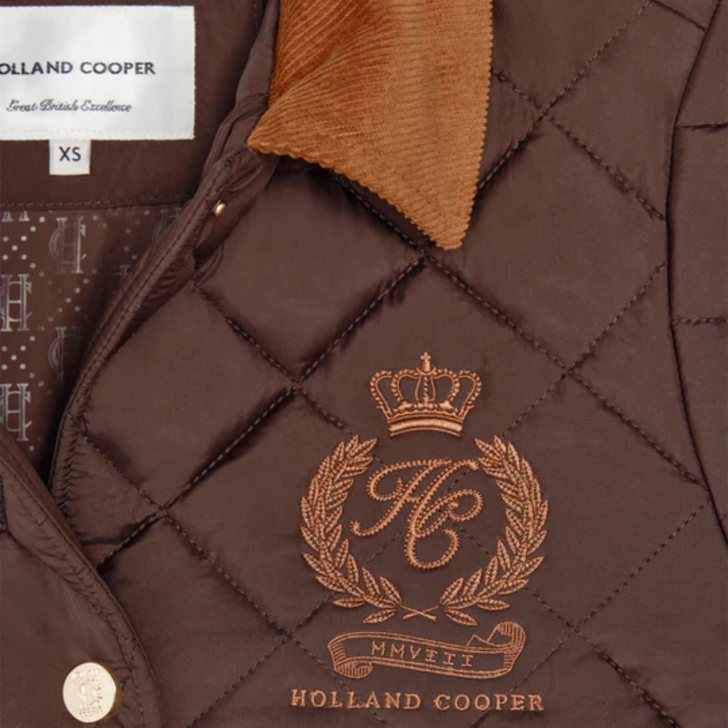 Holland Cooper Hastings Quilted Jacket - Chocolate