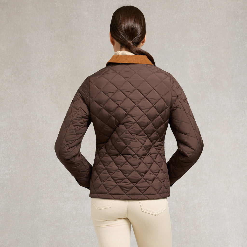 Holland Cooper Hastings Quilted Jacket - Chocolate