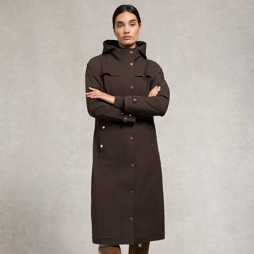 Holland Cooper Folgate Rain Coat - Chocolate
