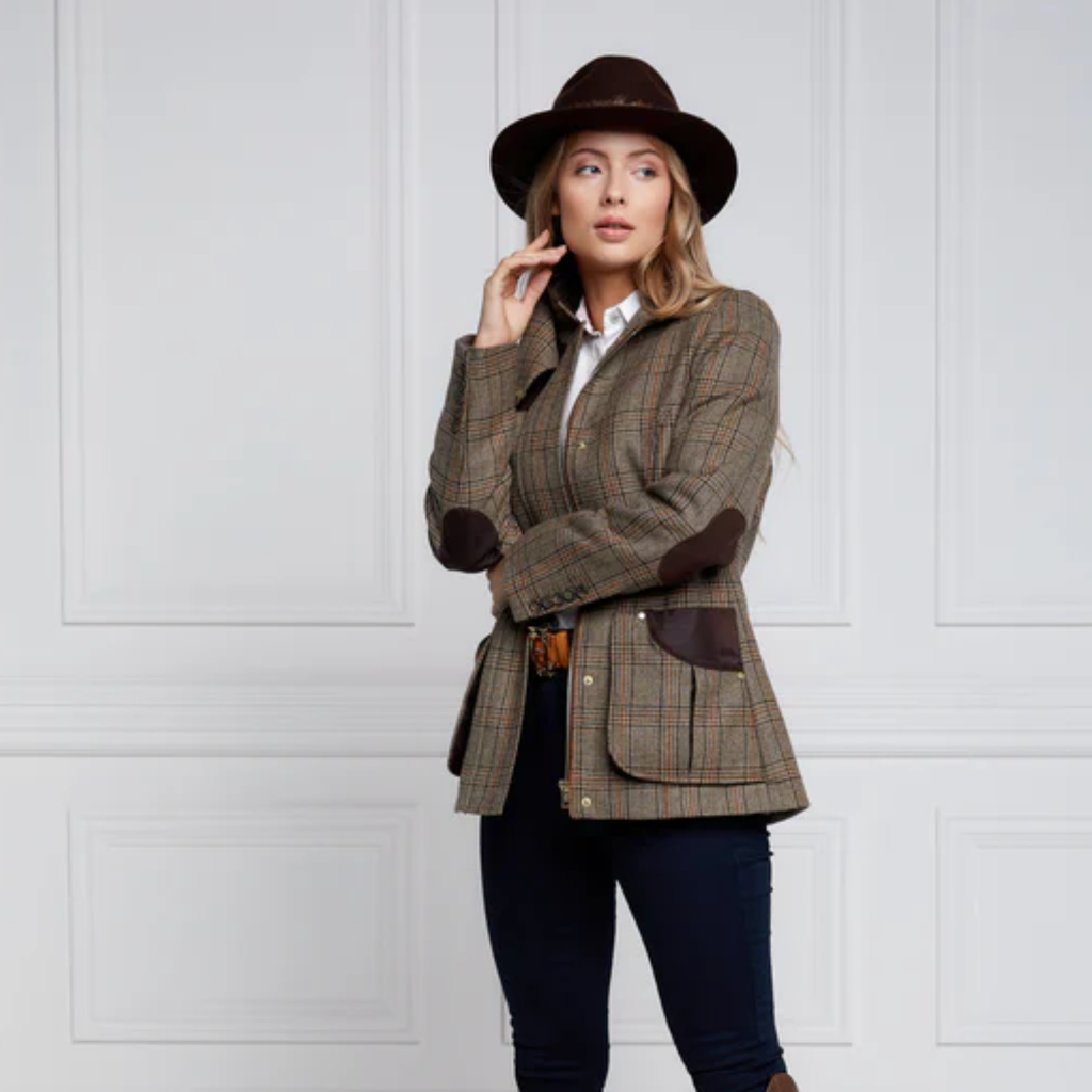 Holland Cooper Country Classic Jacket - Bourbon Tweed