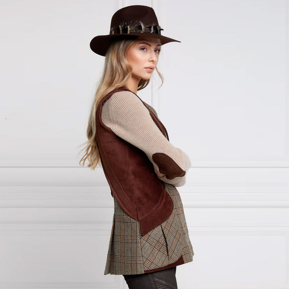 Holland Cooper Field Vest - Bourbon Tweed
