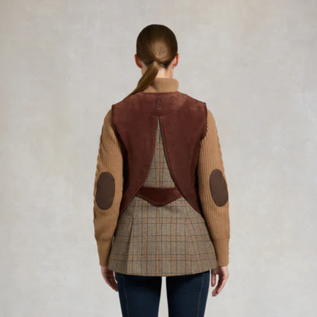 Holland Cooper Field Vest - Bourbon Tweed