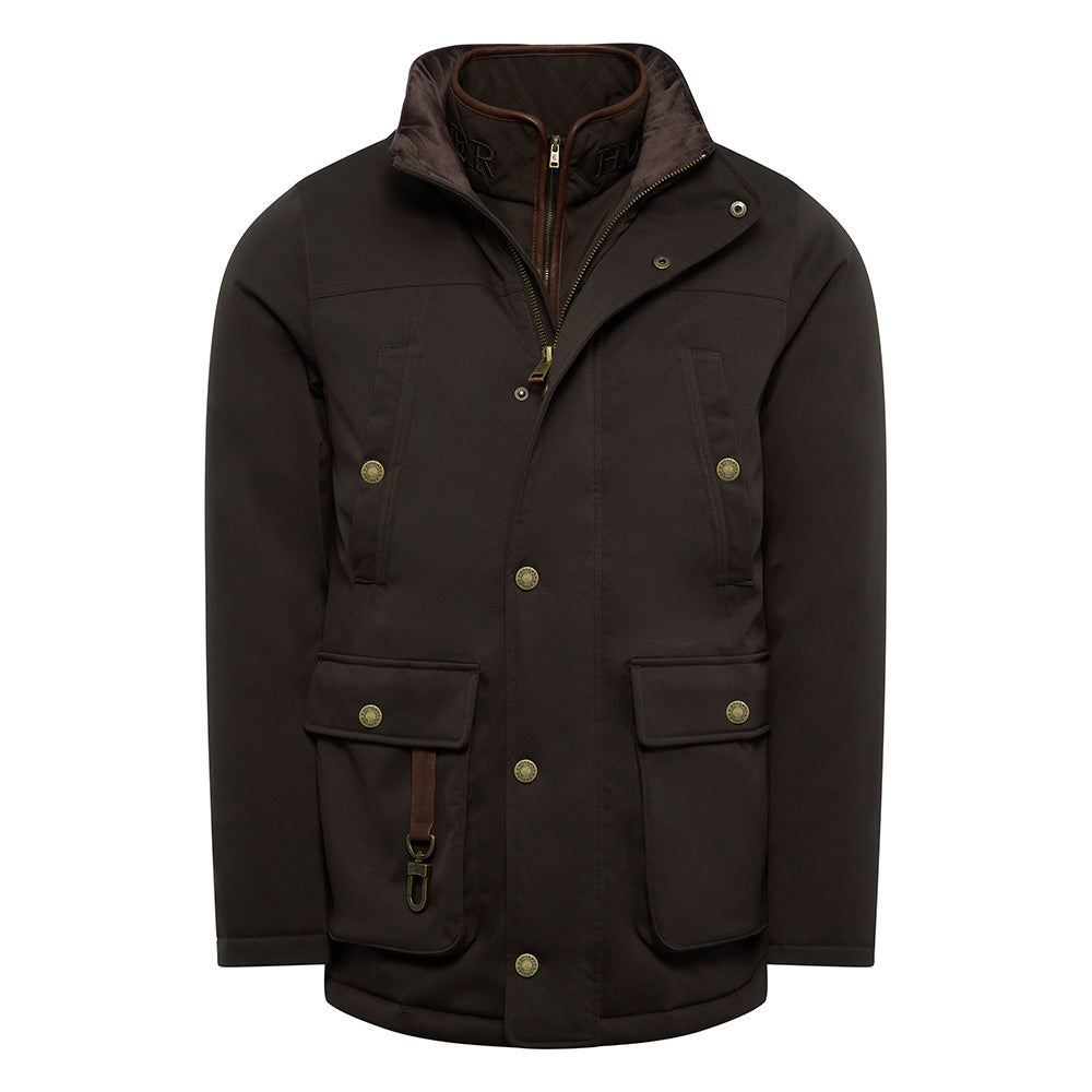 Holland Cooper Mens Stamford Field Coat - Chocolate