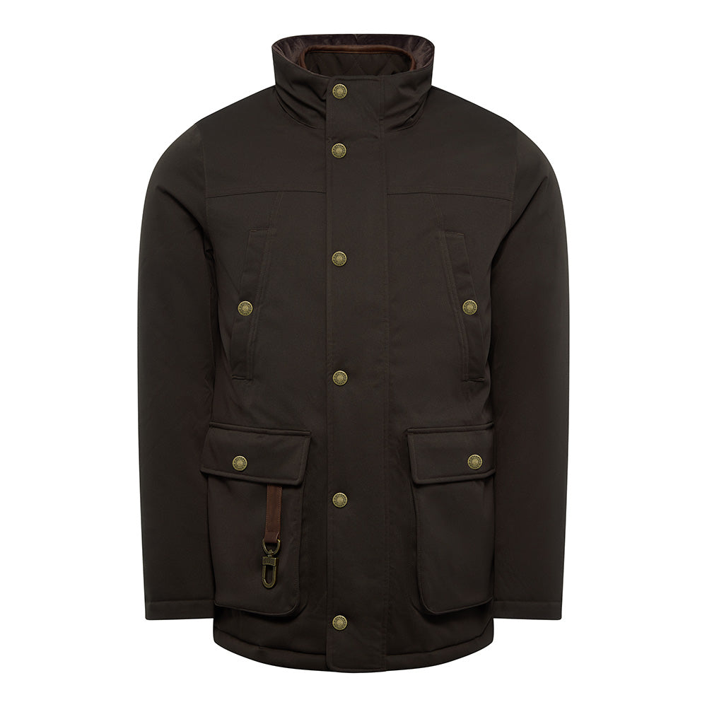 Holland Cooper Mens Stamford Field Coat - Chocolate