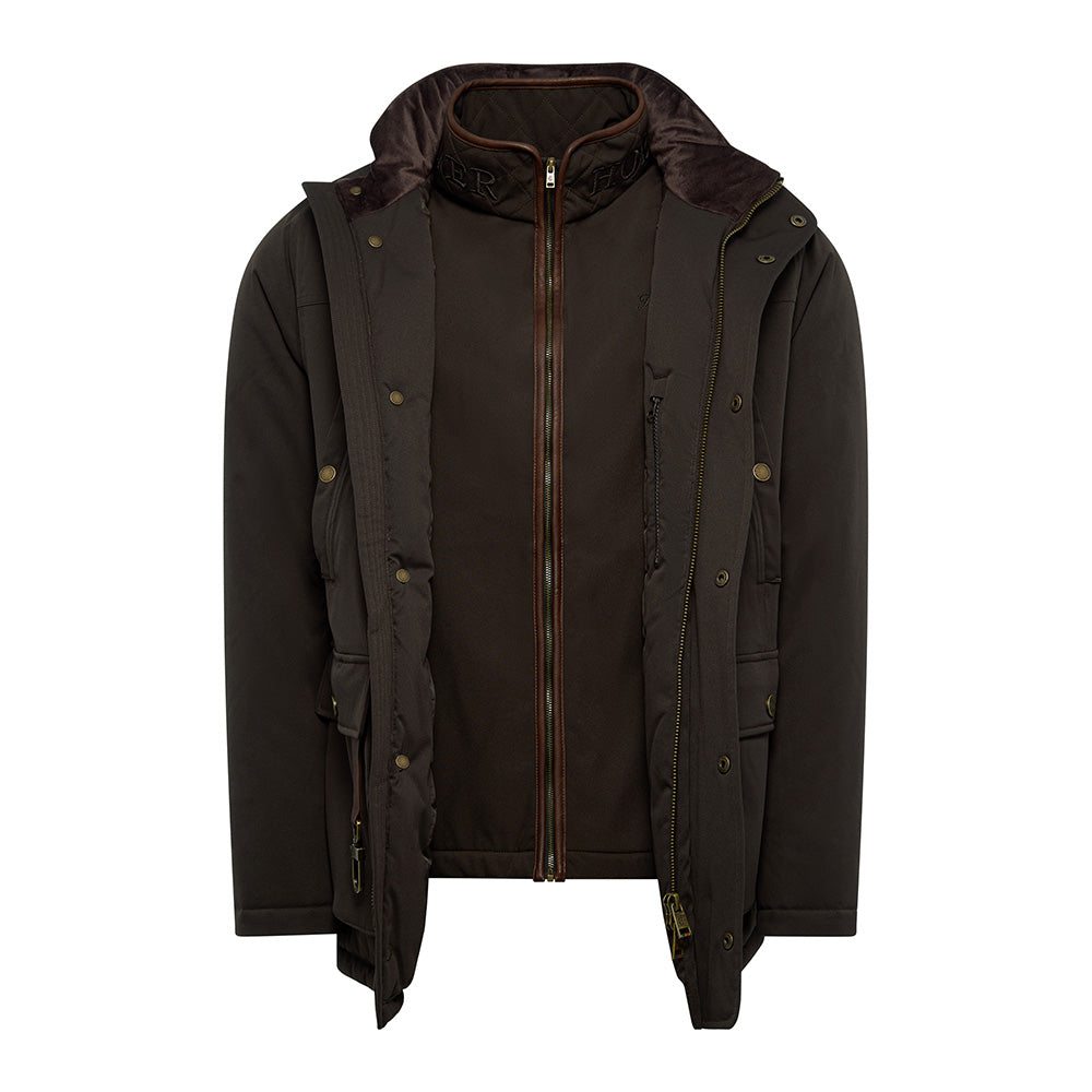 Holland Cooper Mens Stamford Field Coat - Chocolate