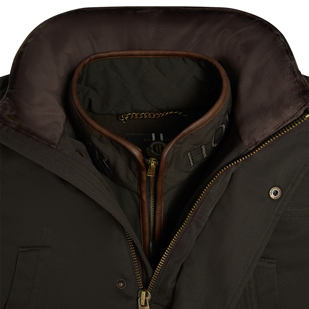 Holland Cooper Mens Stamford Field Coat - Chocolate