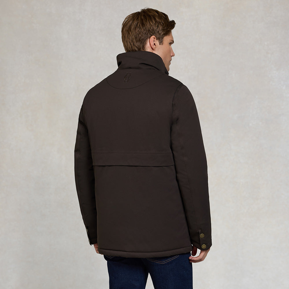 Holland Cooper Mens Stamford Field Coat - Chocolate