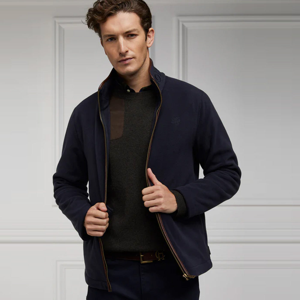 Holland Cooper Mens Country Fleece Jacket - Ink Navy