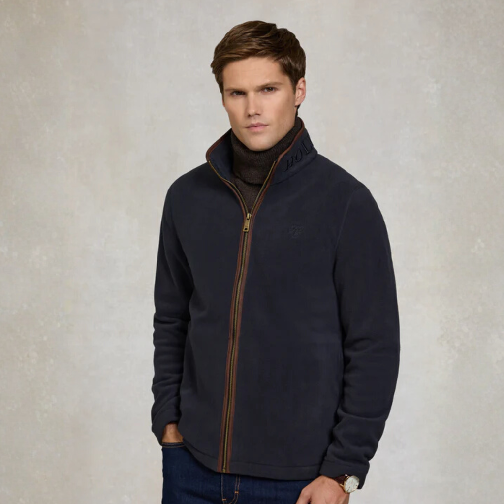 Holland Cooper Mens Country Fleece Jacket - Ink Navy