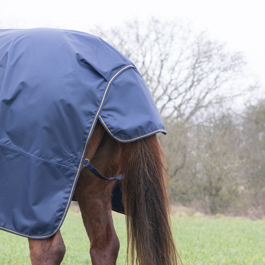 Shires Typhoon 0g Lite Turnout Rug - Navy