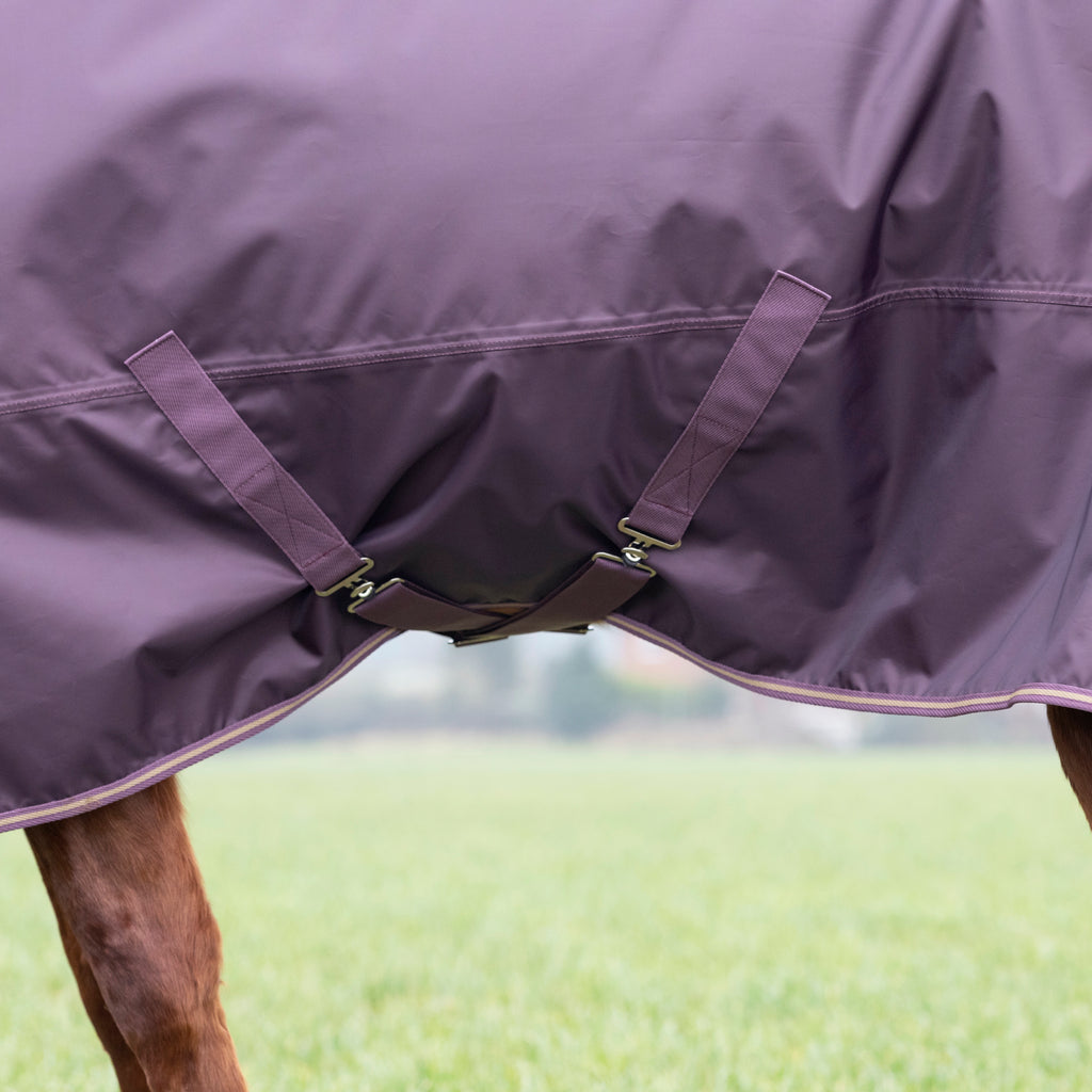 Shires Typhoon 100 Turnout Rug - Black Cherry