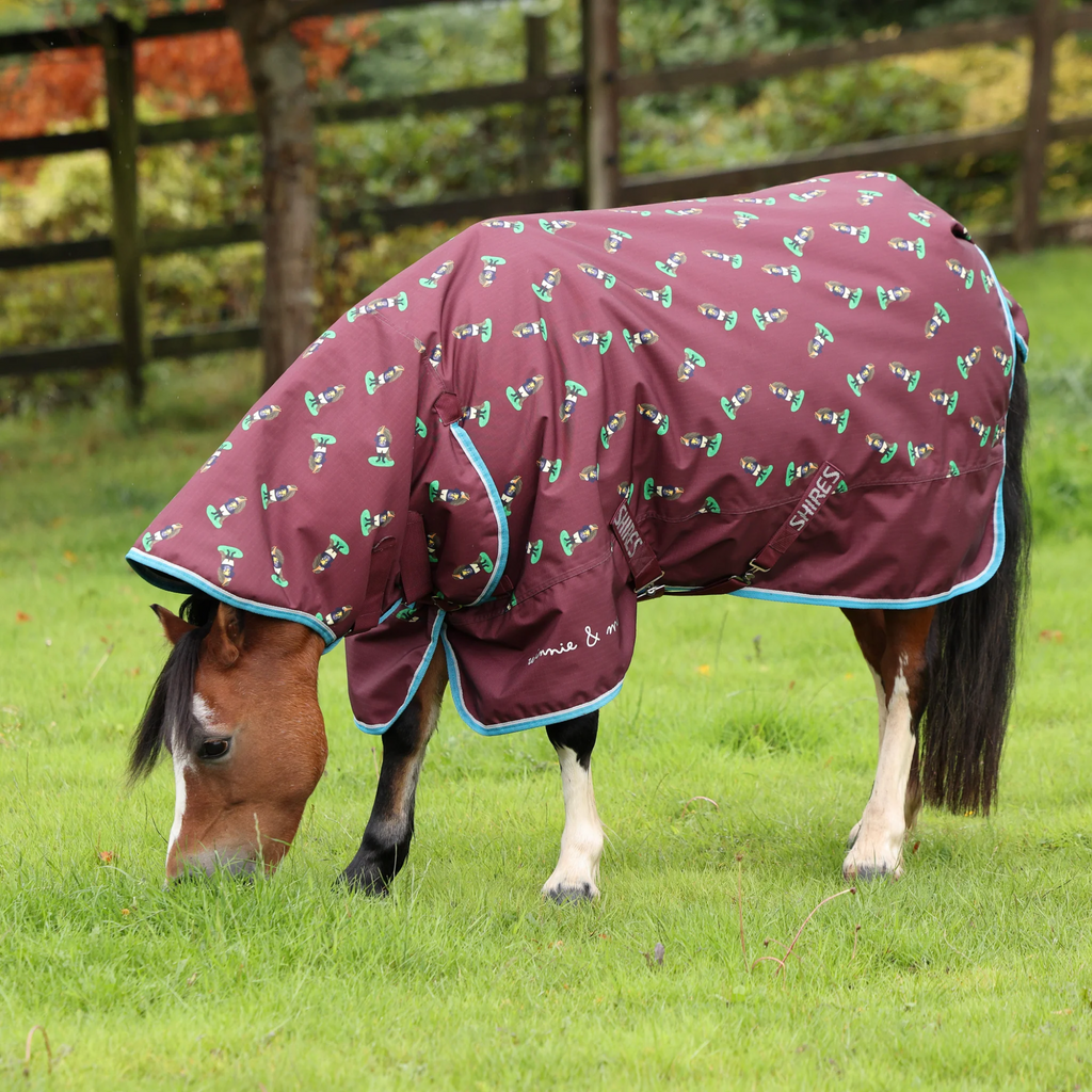 Winnie and Me 200 Combo Turnout Rug - Maroon