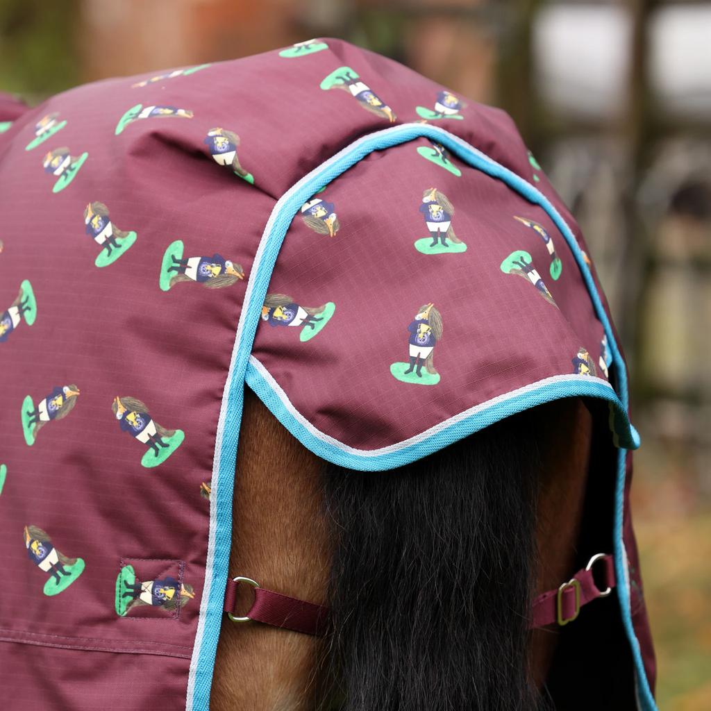Winnie and Me 200 Combo Turnout Rug - Maroon