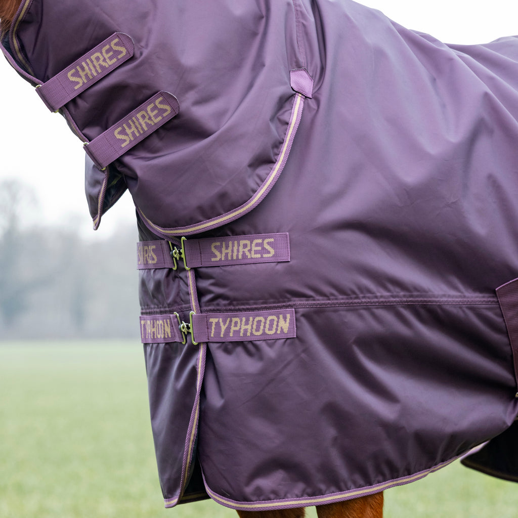 Typhoon 100 Combo Turnout Rug - Black Cherry