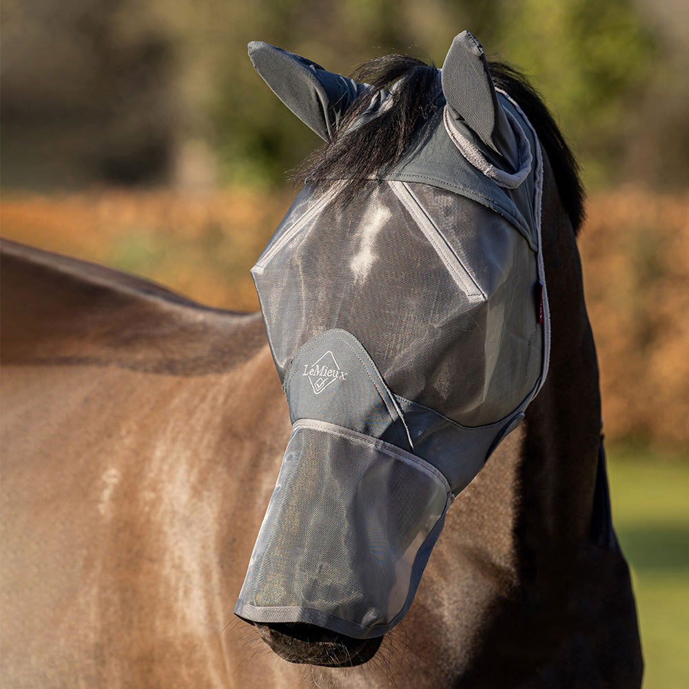 LeMieux ArmourShield Pro Full Fly Mask - Grey