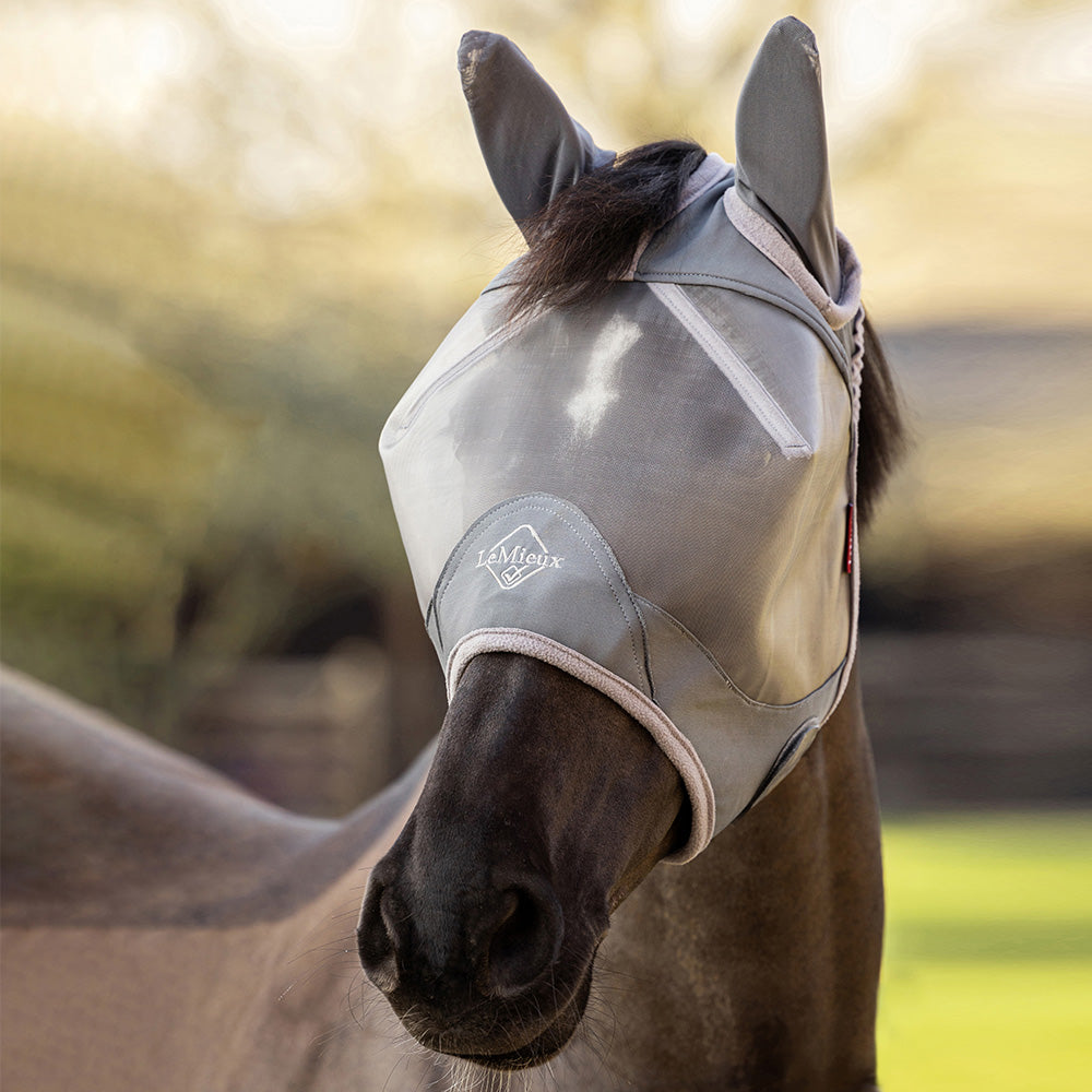 LeMieux Core ArmourShield Pro Half Fly Mask - Grey