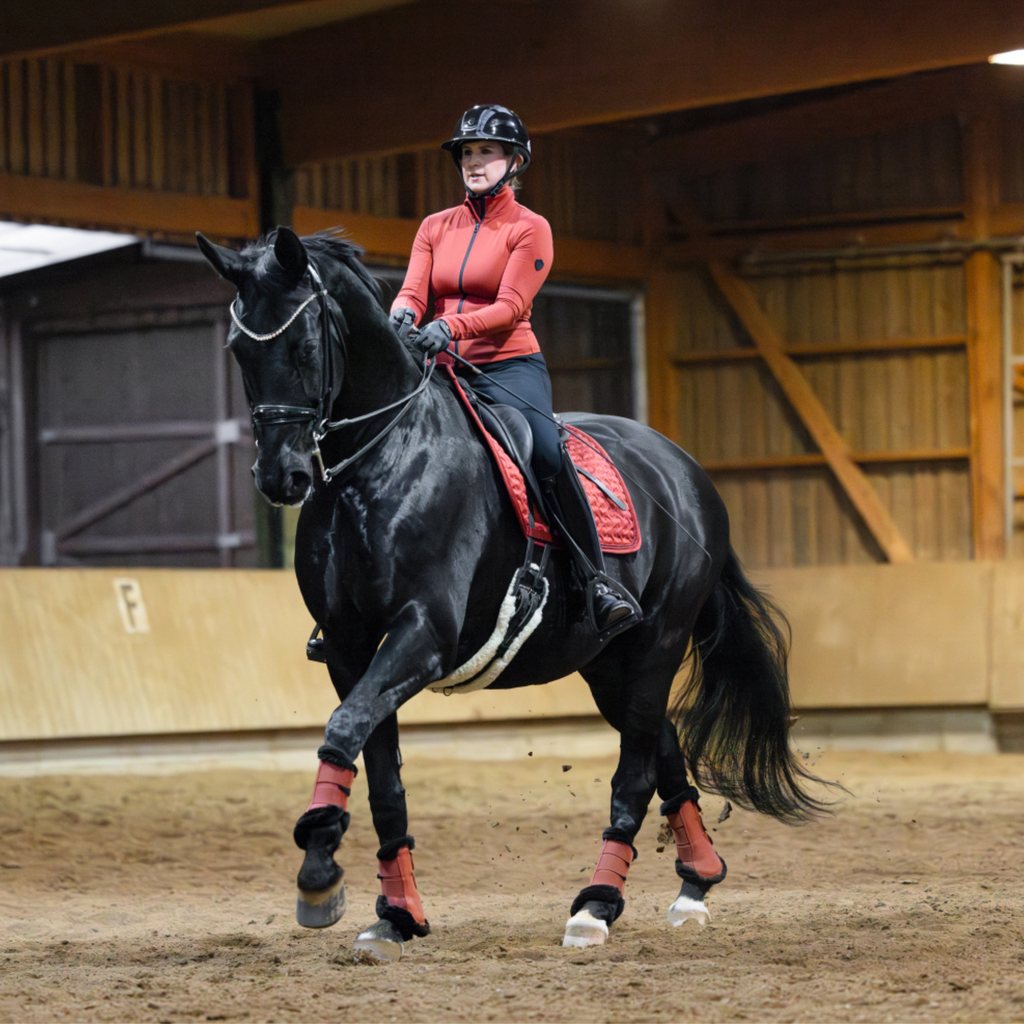 Covalliero Ladies Training Jacket - Rust