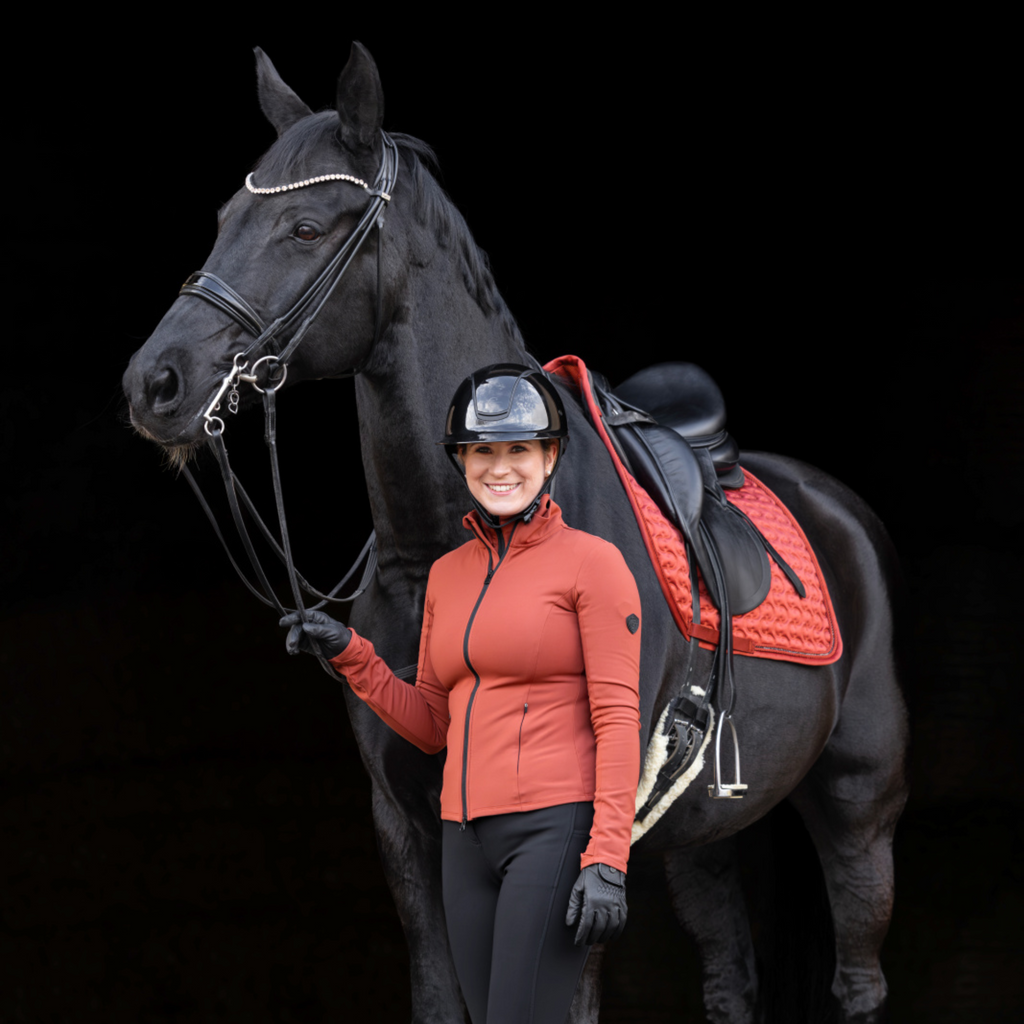 Covalliero Ladies Training Jacket - Rust