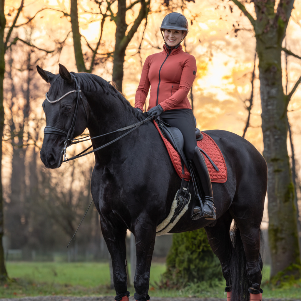 Covalliero Ladies Training Jacket - Rust