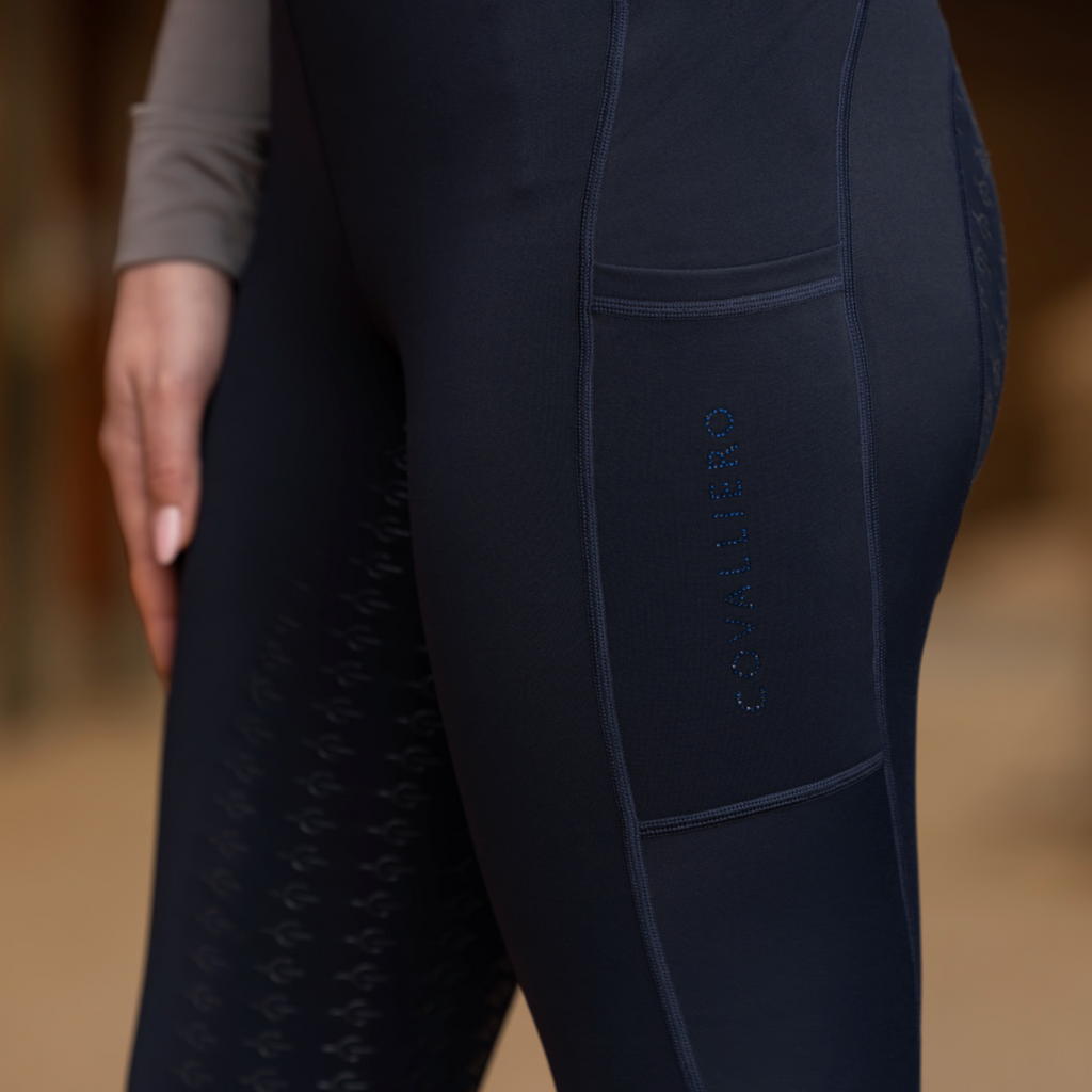 Covalliero Ladies Riding Tight Grip - Dark Navy
