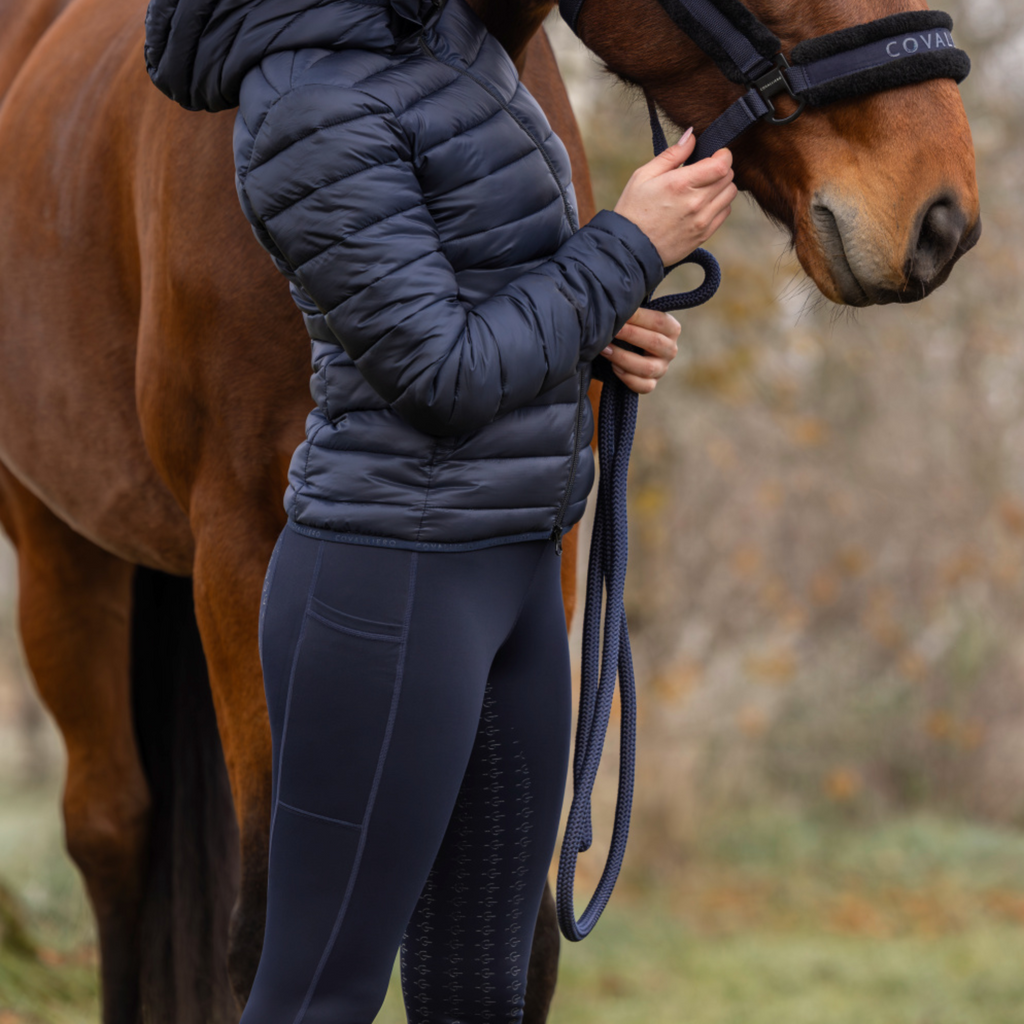 Covalliero Ladies Riding Tight Grip - Dark Navy