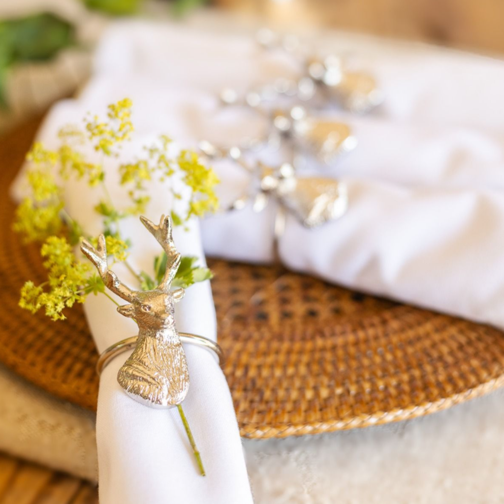 Culinary Concepts Stag Napkin Rings - Set of Four
