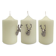 Culinary Concepts Stag Candle Pins - Set of Three