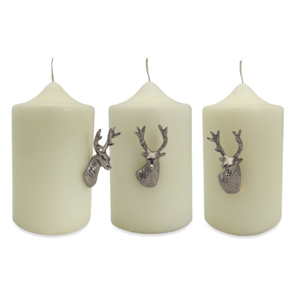 Culinary Concepts Stag Candle Pins - Set of Three