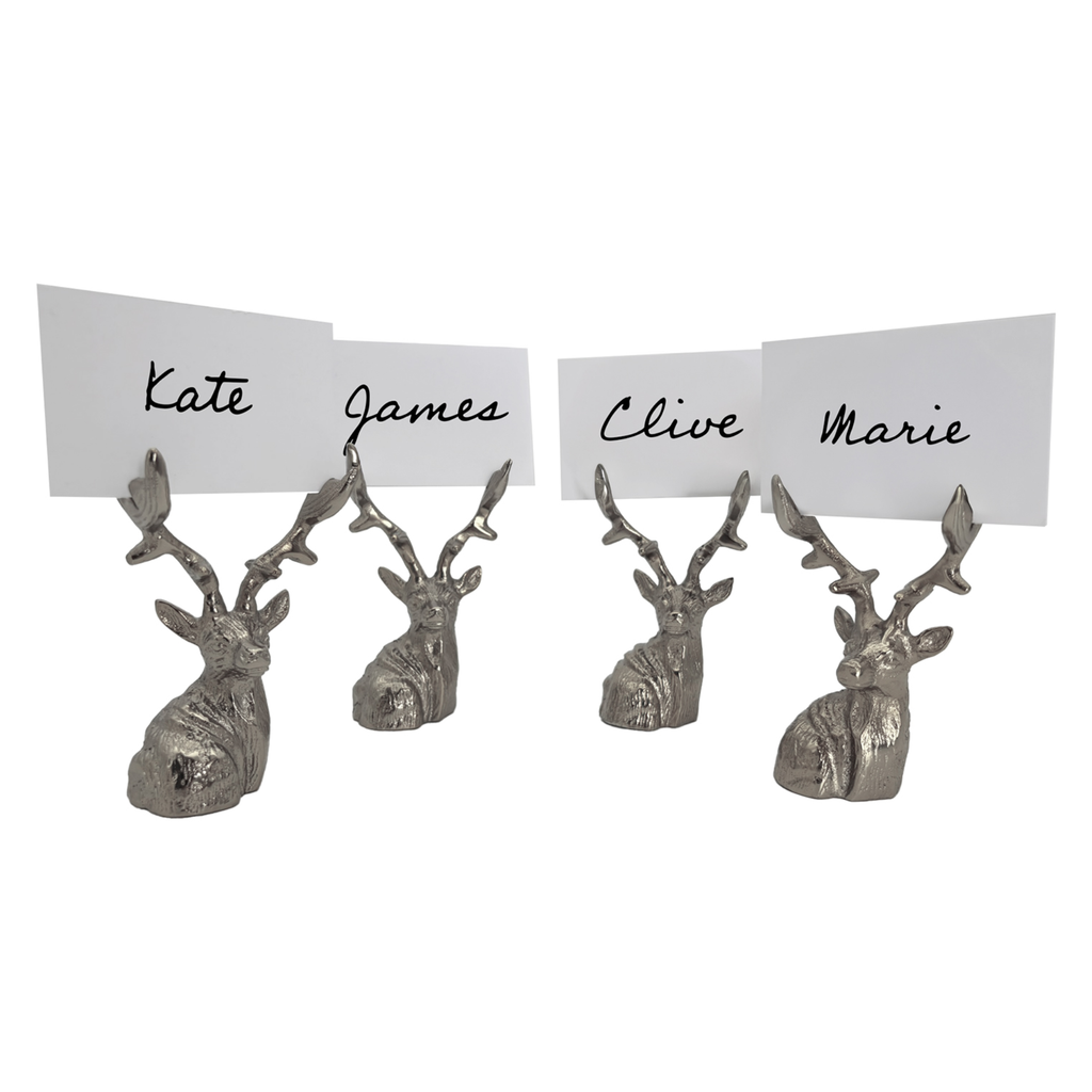 Culinary Concepts Stag Place Card Holders - Set of Four