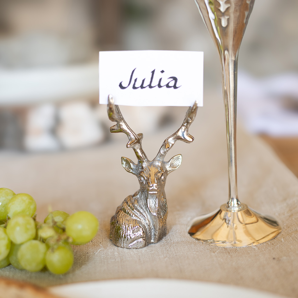 Culinary Concepts Stag Place Card Holders - Set of Four