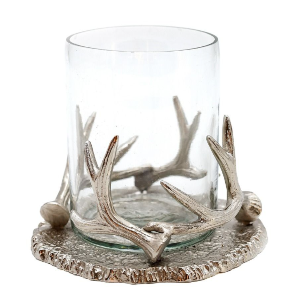 Culinary Concepts Hammered Glass Votive in Antler Holder