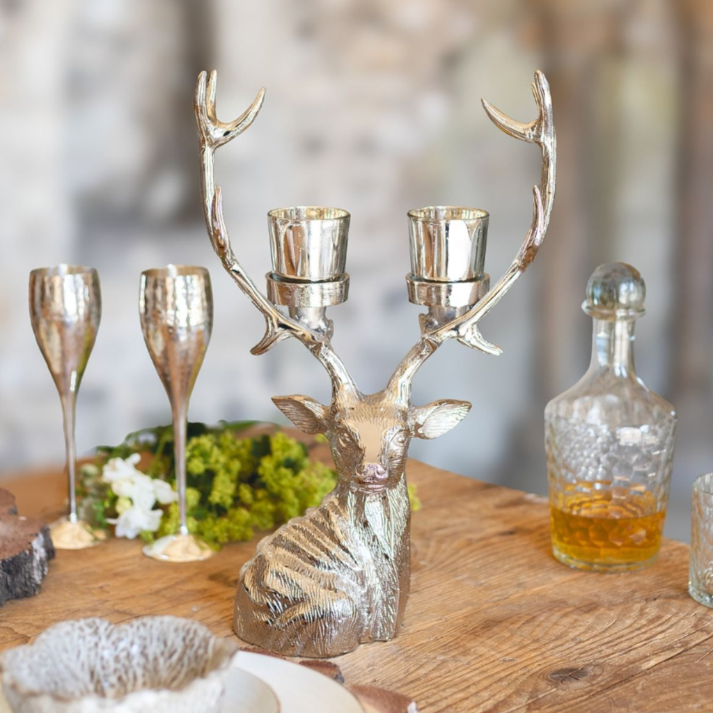 Culinary Concepts Stag Double Votive and Candle Holder